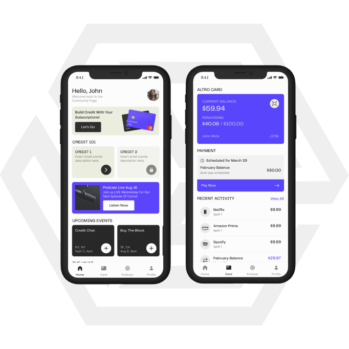 Next-Gen Credit App with Community & Learning Features