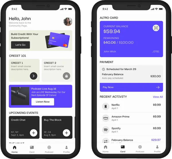 Next-Gent Credit App With Community & Learning Features