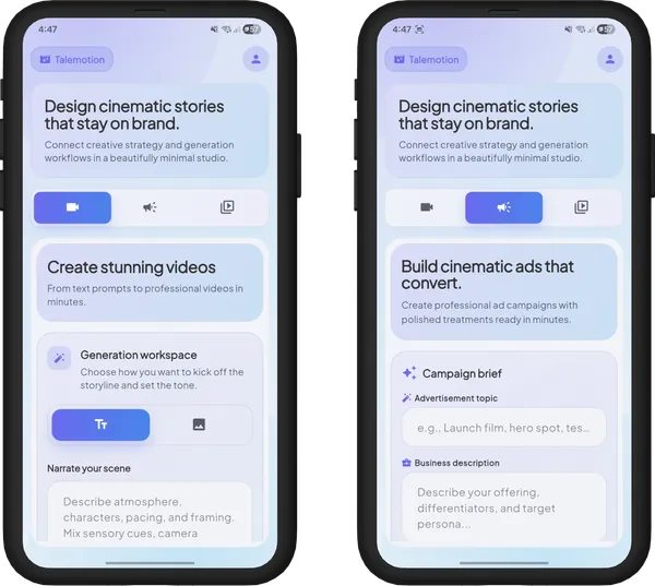 AI Marketing Video Generation App